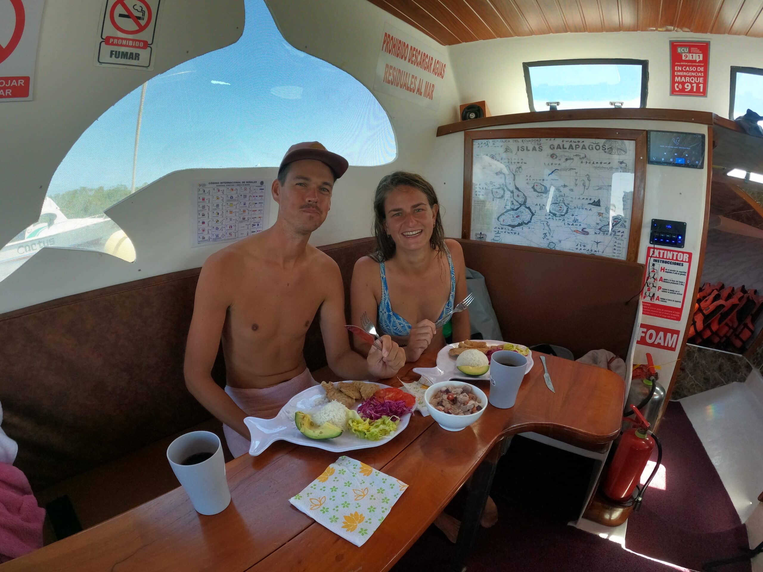 Lunch on the Golden Ray